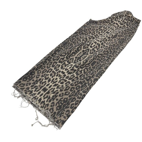 Easel Los Angeles Leopard Print Wide-Leg Cropped Pants SZ S Womens Casual Wear - Picture 9 of 14